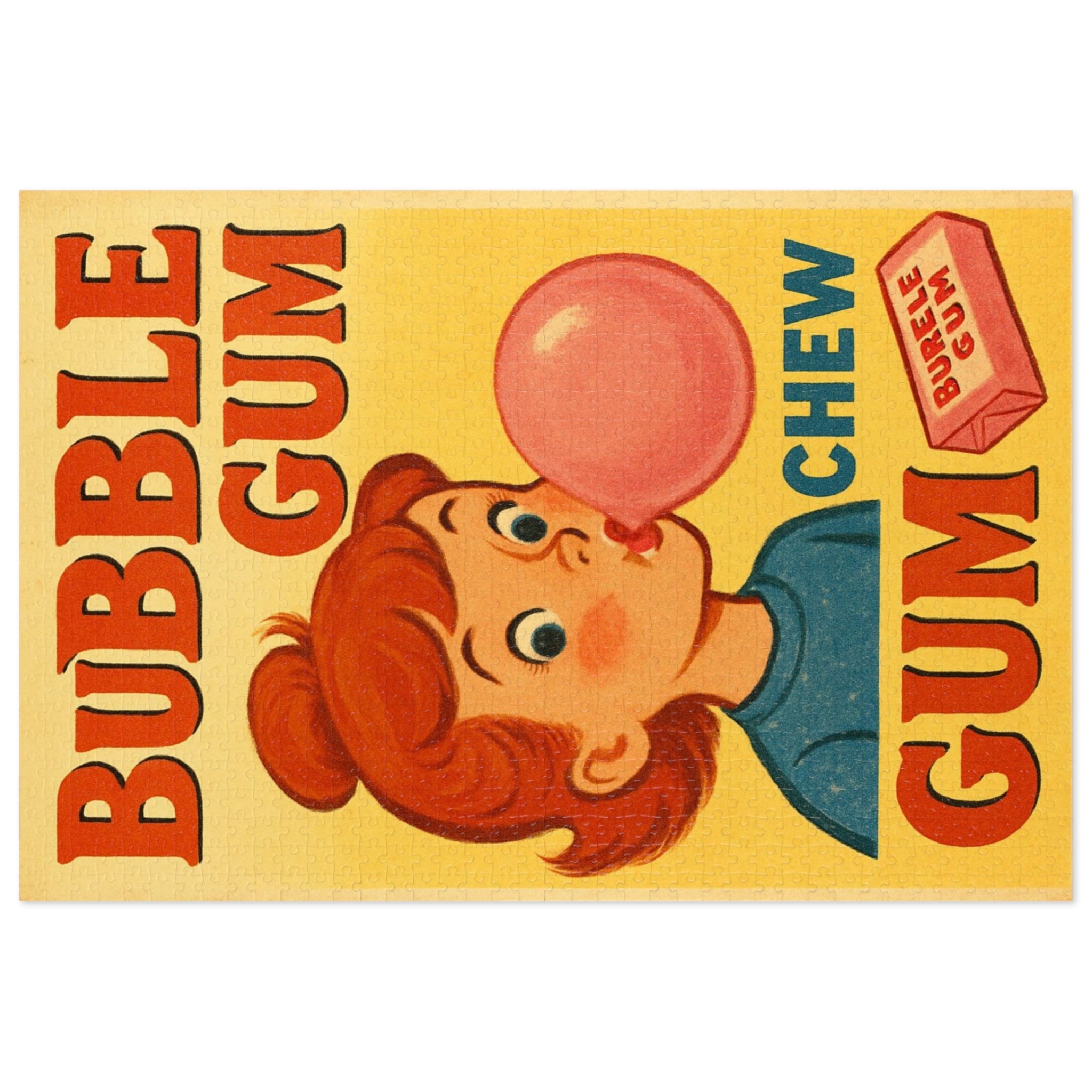 bubble gum chew gum